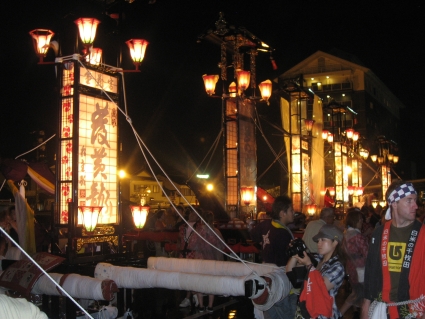 Kiriko lanterns in the Wajima Taisai festival - photo by Rob McFarland