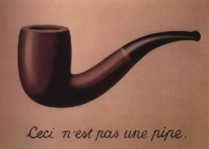'This is not a pipe' by Rene Magritte