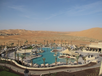 View of Liwa Desert from Qasr Al Sarab - photo by Rob McFarland