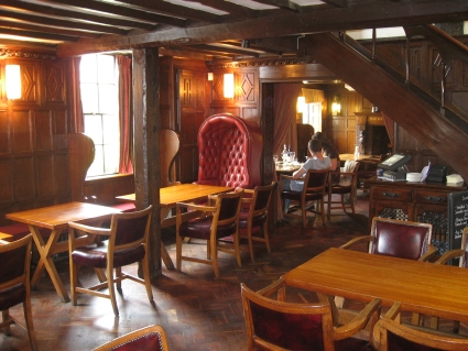 Inside The Hind's Head Hotel - photo by Rob McFarland