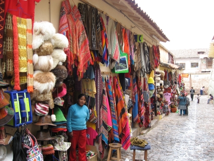 Market stall in Cusco - photo by Rob McFarland