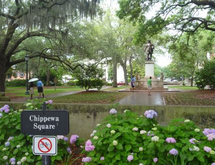 Chippewa Square in Savannah - photo by Rob McFarland