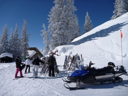 Visiting Aspen ski patrol - photo by Rob McFarland