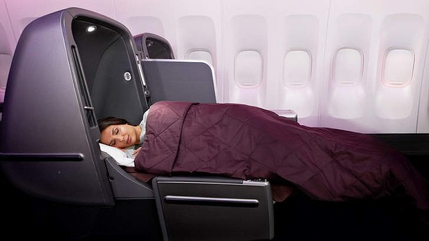 Qantas business class - Boeing 747