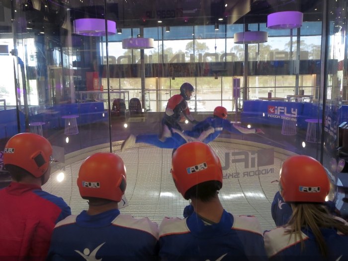 Indoor skydiving at iFLY Downunder in Penrith - photo by Rob McFarland