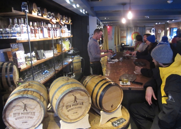 10th Mountain Whiskey & Spirit Company tasting room - photo by Rob McFarland
