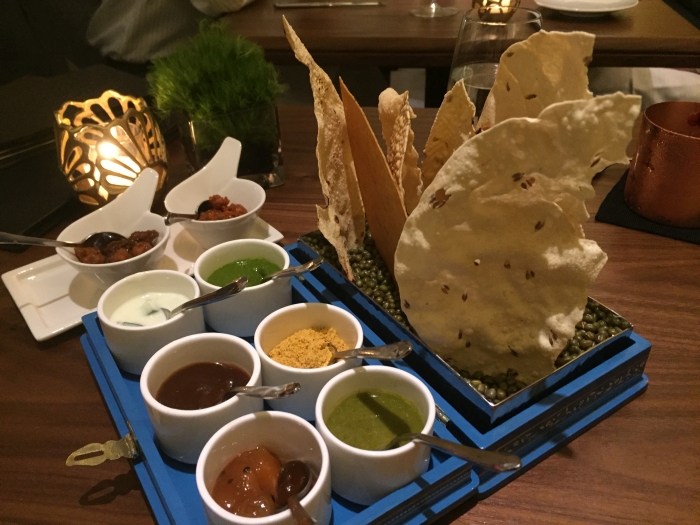 Papads at Indian Accent restaurant in New York - photo by Rob McFarland