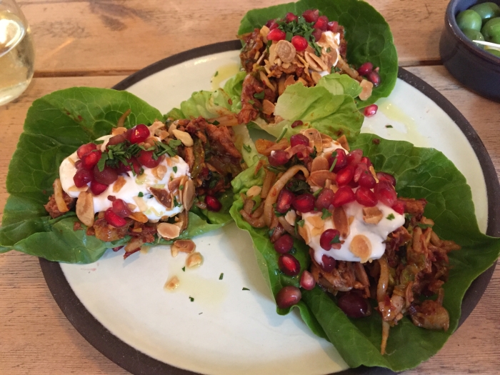 Turkey salad starter at Strut & Cluck in London - photo by Rob McFarland