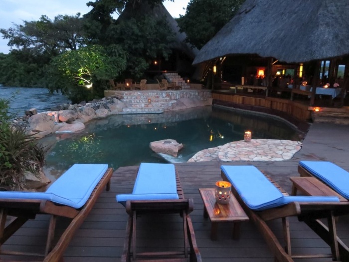 Pool at Wildwaters Lodge in Uganda - photo by Rob McFarland