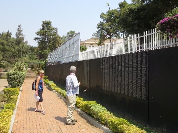 Remembrance wall at Kigali Genocide Memorial - photo by Rob McFarland