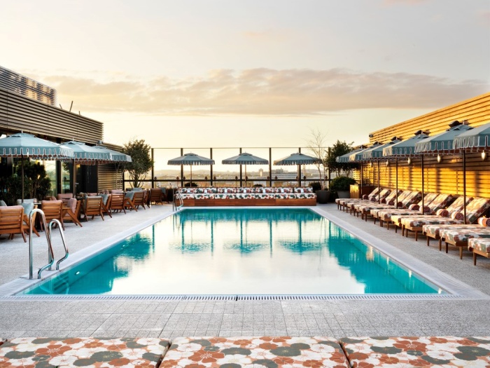 Rooftop pool at Soho House's White City House - photo by Soho House