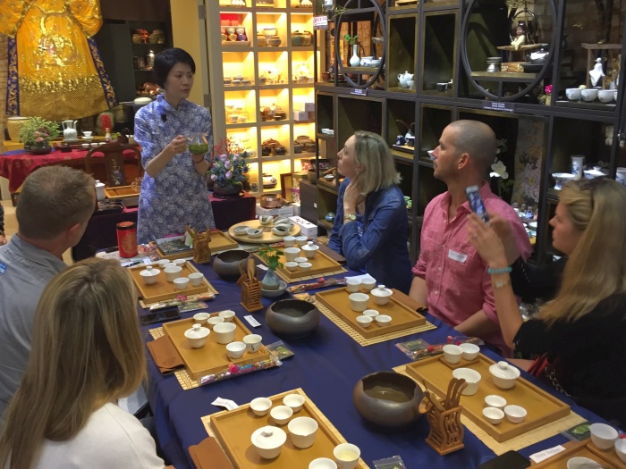 Tea tasting class at Homeland Tea Garden with May Chan - photo by Rob McFarland