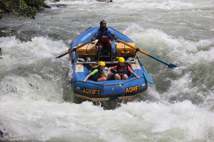 White water rafting on the White Nile in Uganda - photo by Rob McFarland