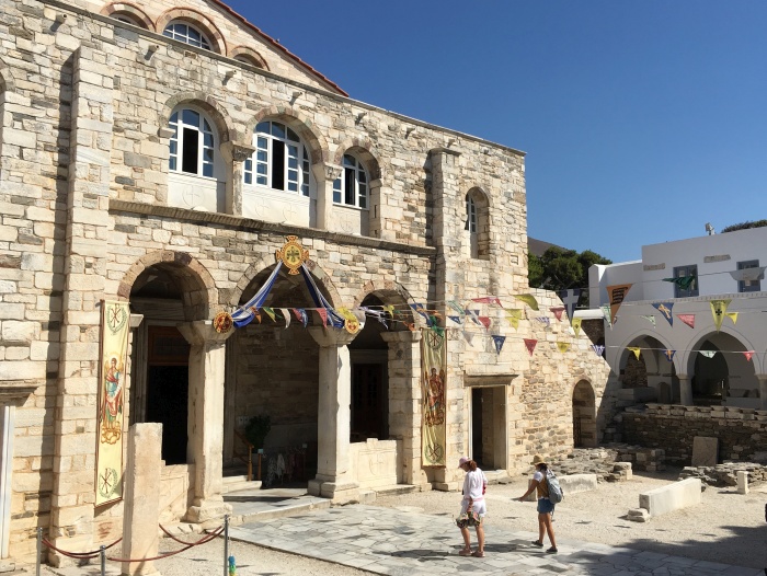 Entrance to the Panagia Ekatontapiliani church on Paros - photo by Rob McFarland