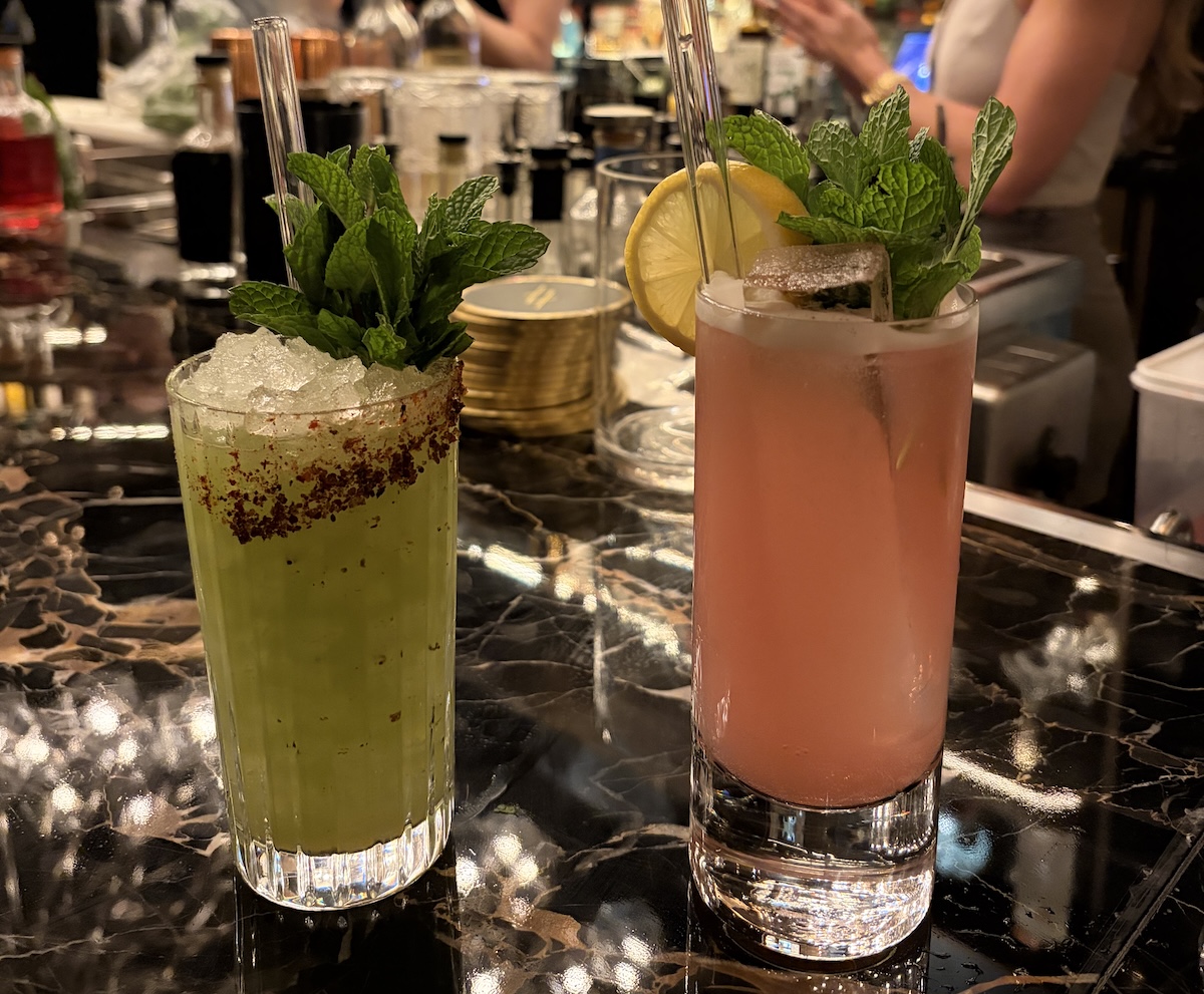 Non-alcoholic cocktails at The Vault in the Bellagio - photo by Rob McFarland