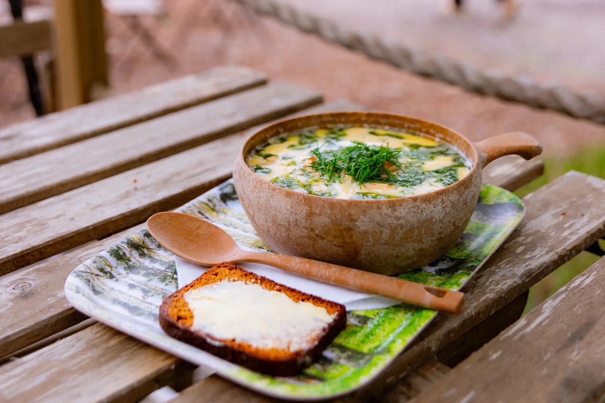 Salmon, potato and dill soup in Helsinki - story by Rob McFarland